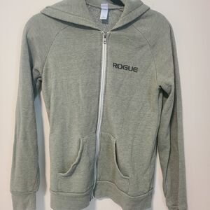 Rogue Womens Olive Green Full-Zip Hoodie